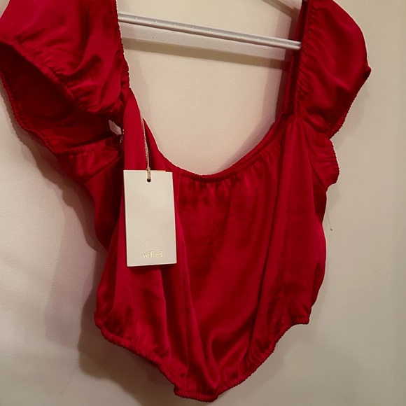 Wilfred Ethereal Satin Blouse NWT - Picture 7 of 10